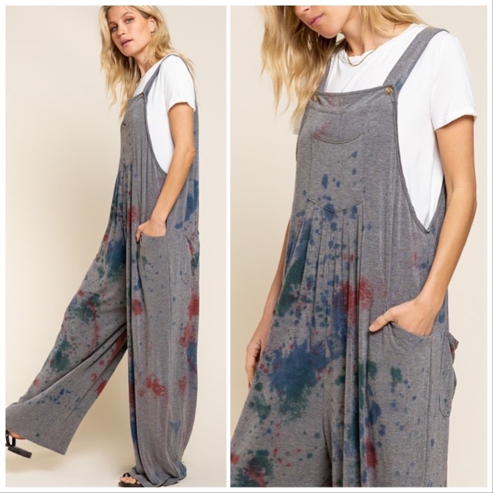 POL Paint the Town Dyed Overalls - Picture 6 of 13
